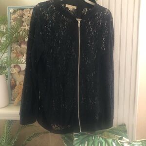 NWT! Black Feminine Lace Top/Coat Sz 2X